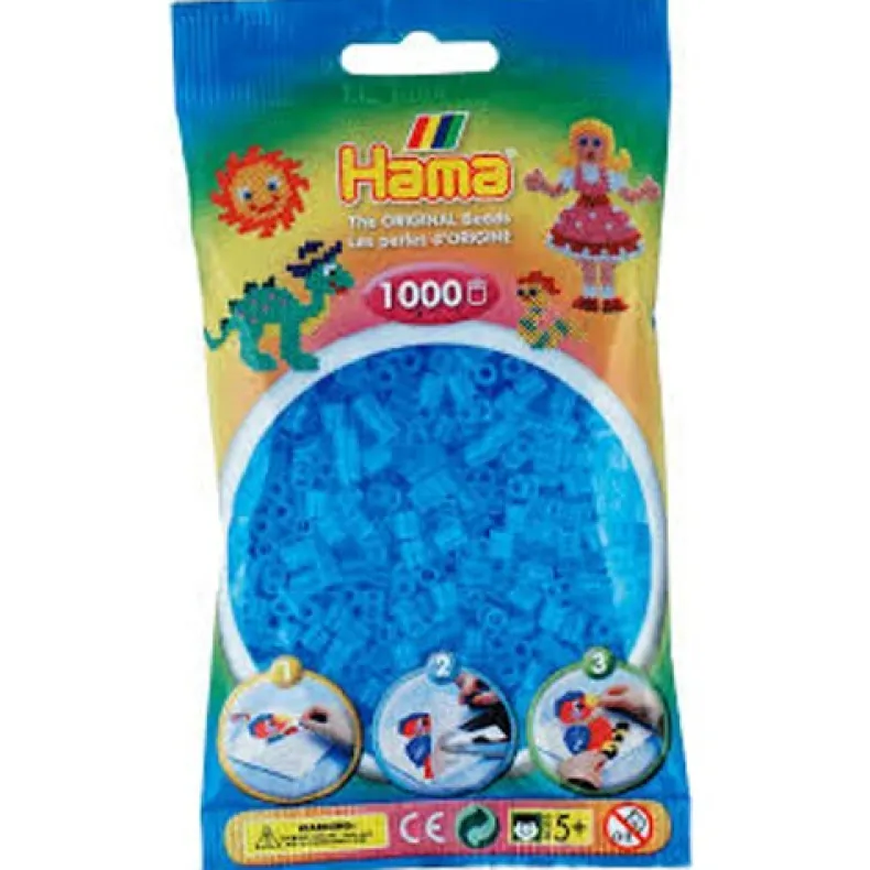 Hama strijkparels 1000st transparant aqua