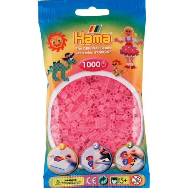Hama strijkparels 1000st transparant pink