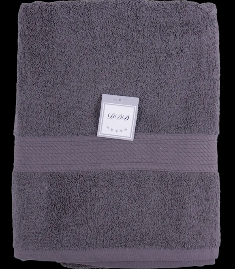 Handdoek dark grey 70x140 cm