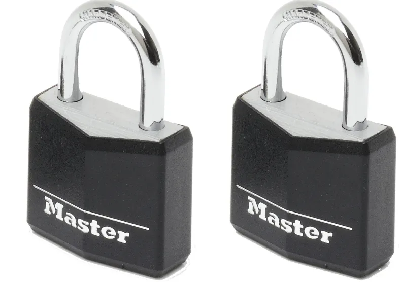 Hangslot 30 mm diameter 5 mm 4 pins zwart