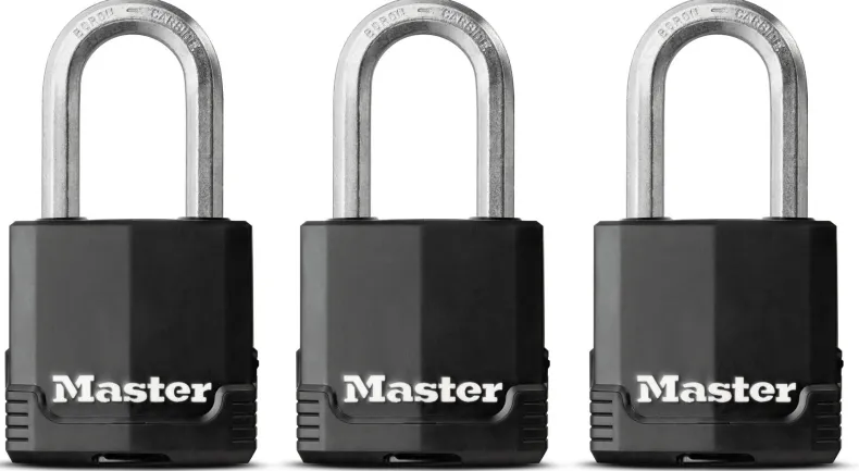 Hangslot 48 mm diameter 7 mm 4 sleutels