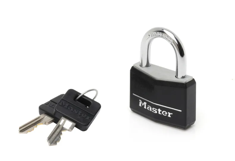 Hangslot 40 mm diameter 6 mm 4 pins zwart