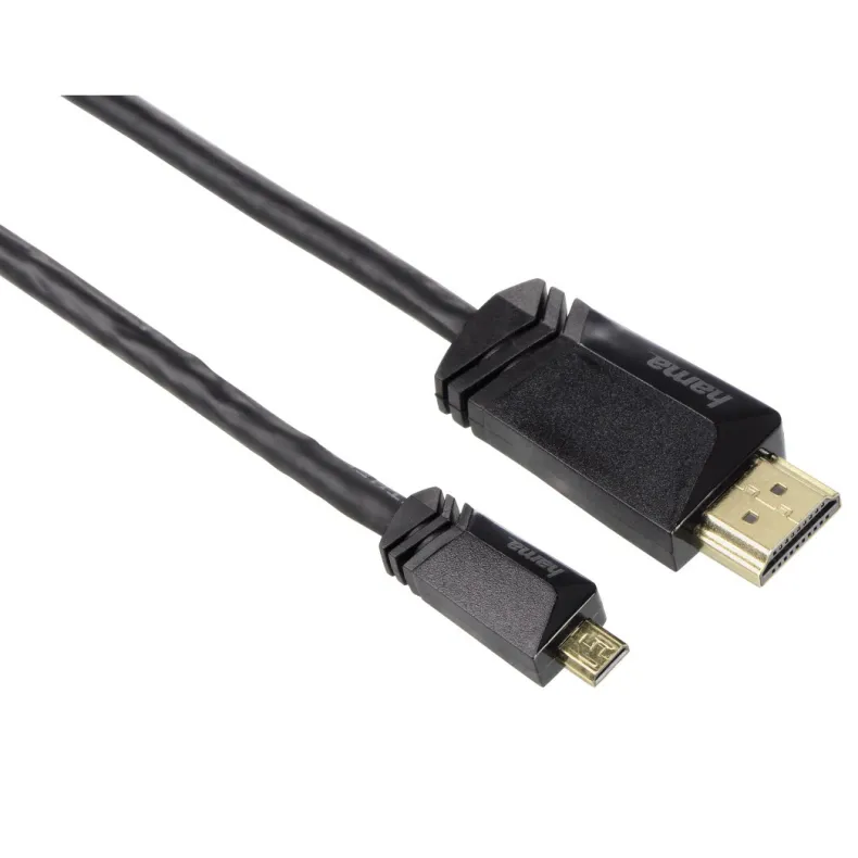 High speed hdmi- kabel ethernet A-D micro 1,5 m 3 ster