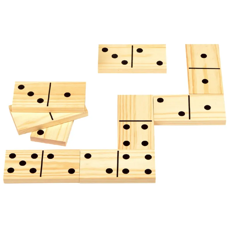 Houten dominospel XL - 28 delig