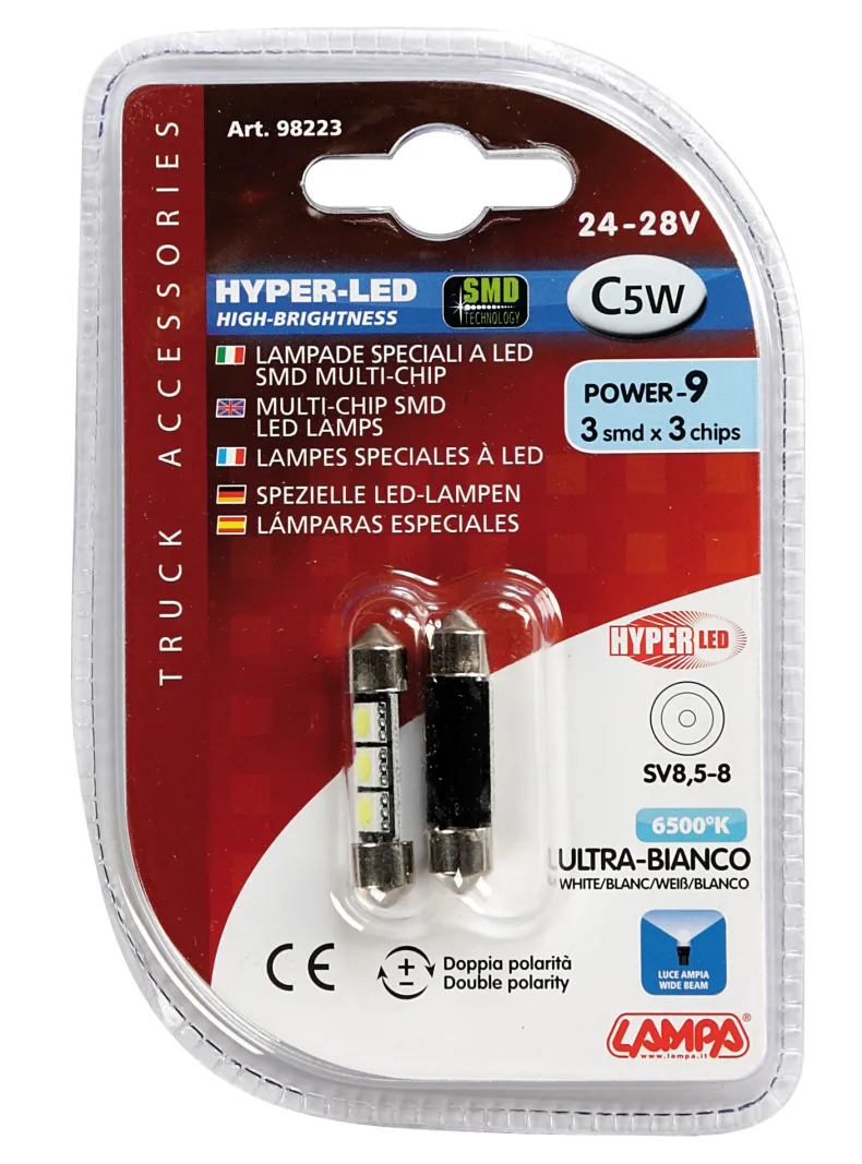 HYPER-LED C5W 3 SMD 9x36 mm