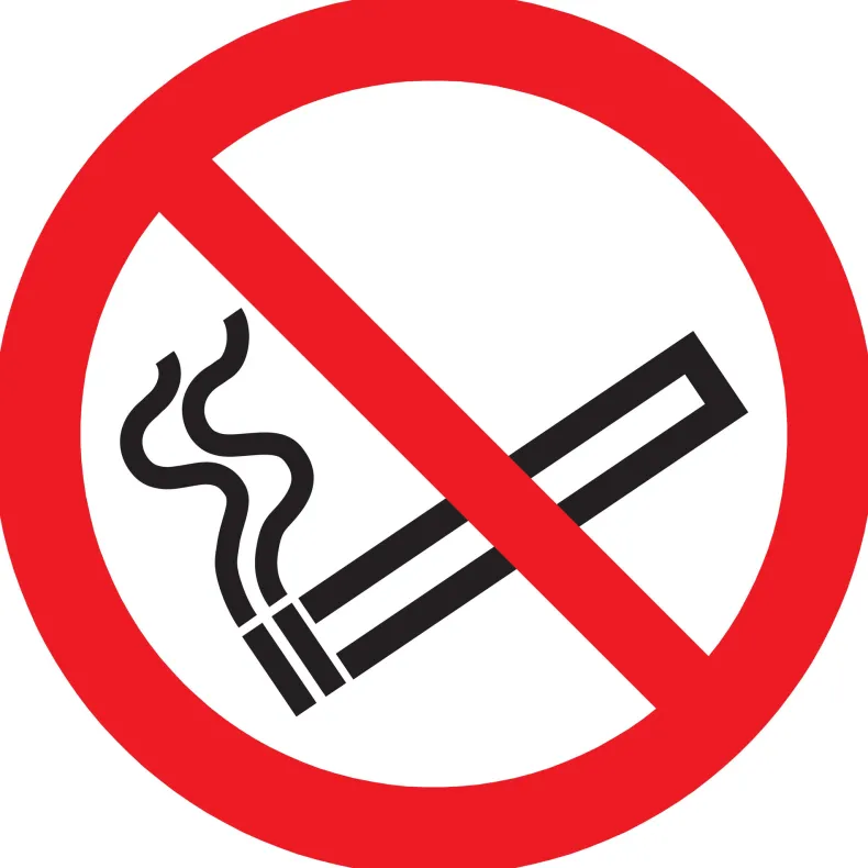 Pictogram verboden te roken Ø30 cm