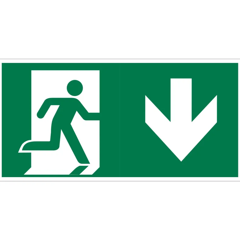 Pictogram naar beneden 15 x 30 cm