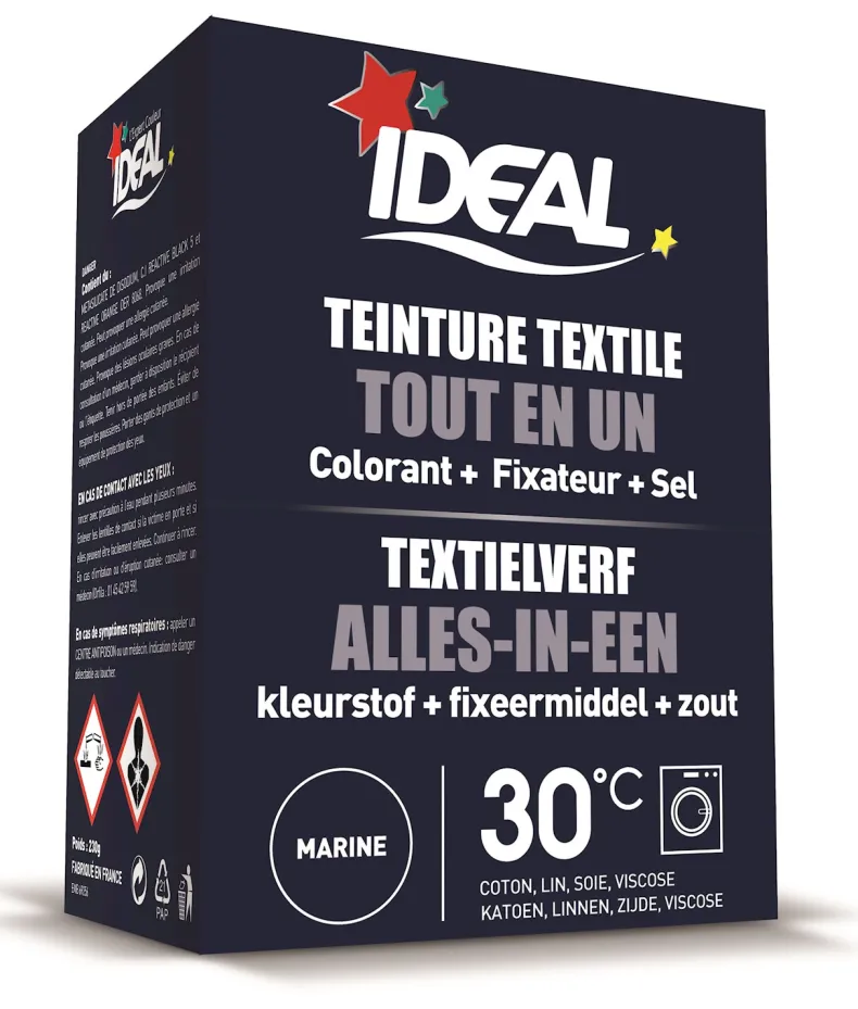Ideal mini textielverf Blauw 230 g