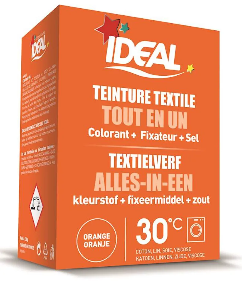 Ideal mini textielverf Oranje 230 g