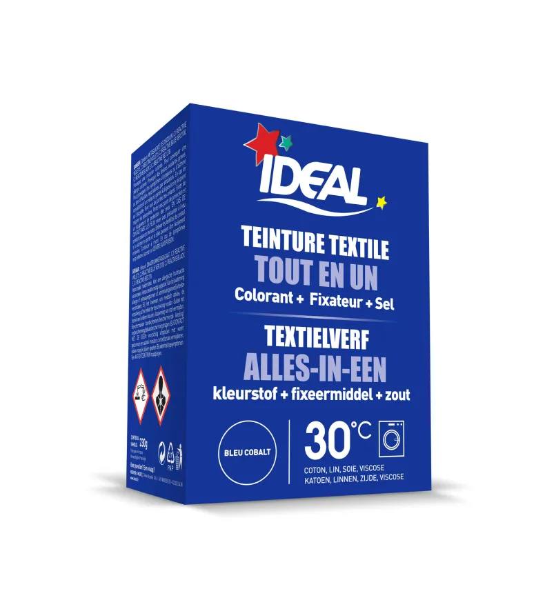 Ideal mini textielverf cobalt Blauw 230 g