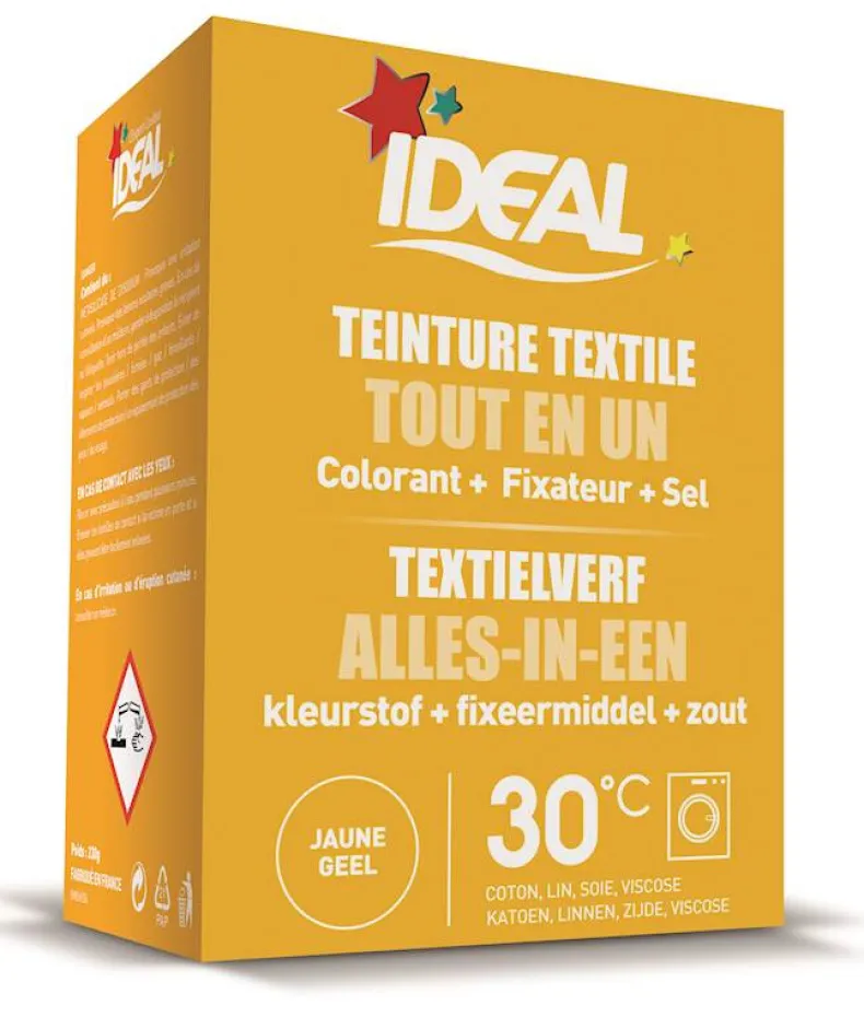 Ideal mini textielverf Geel 230 g