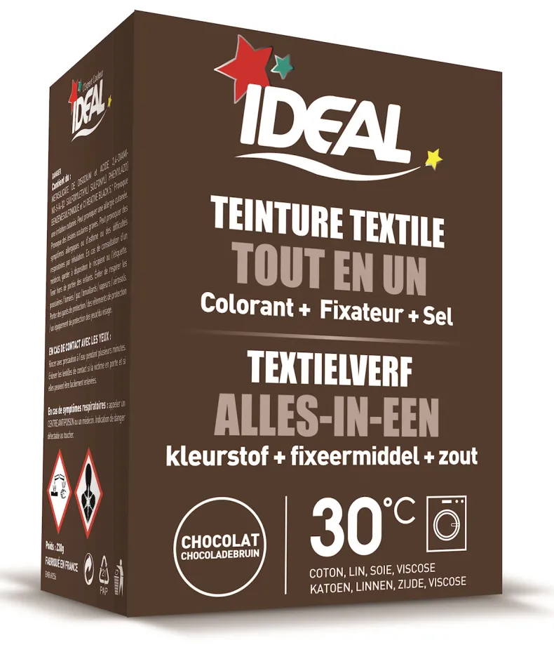 Ideal mini textielverf Bruin 230 g