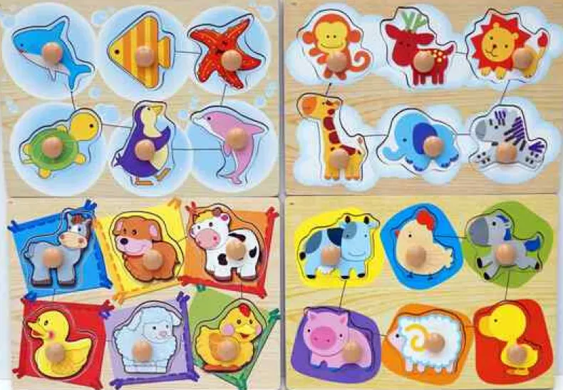 Inlegpuzzel kleine dieren