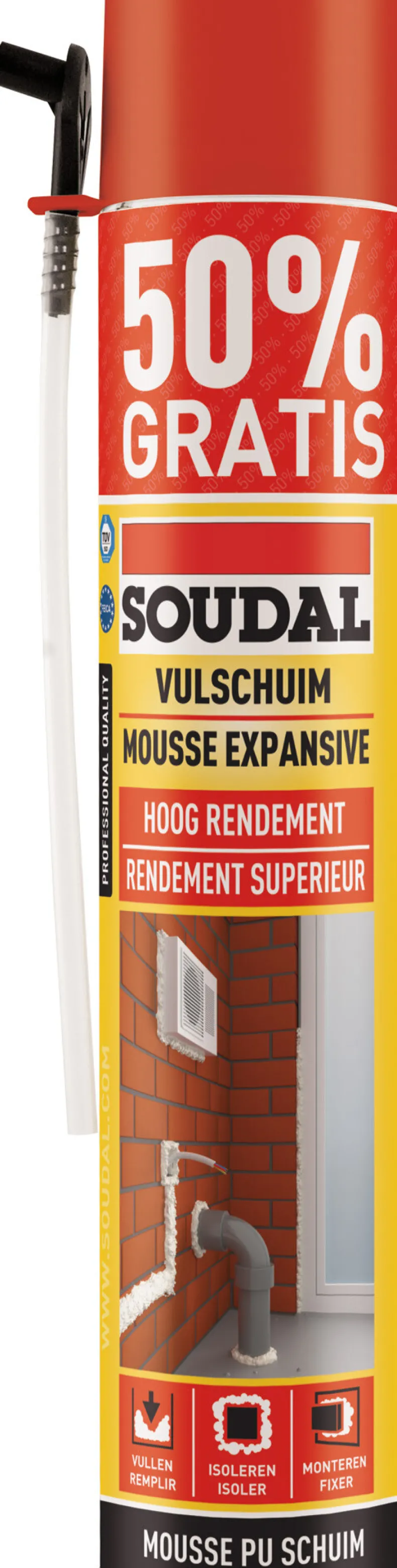 Isolatieschuim 500 ml + 250 ml gratis