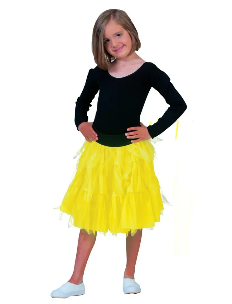 Tule Rok Fluo Geel Vrouw - One Size
