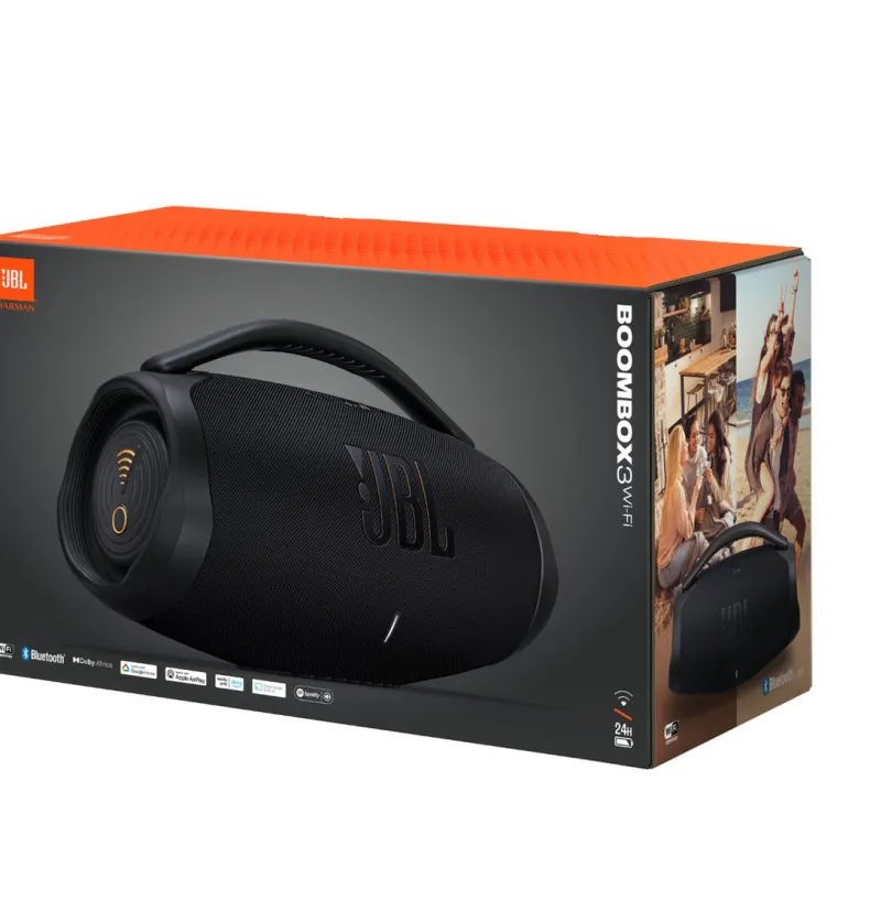 JBL Boombox 3 WiFi - Draagbare Bluetooth Luidspreker - Zwart