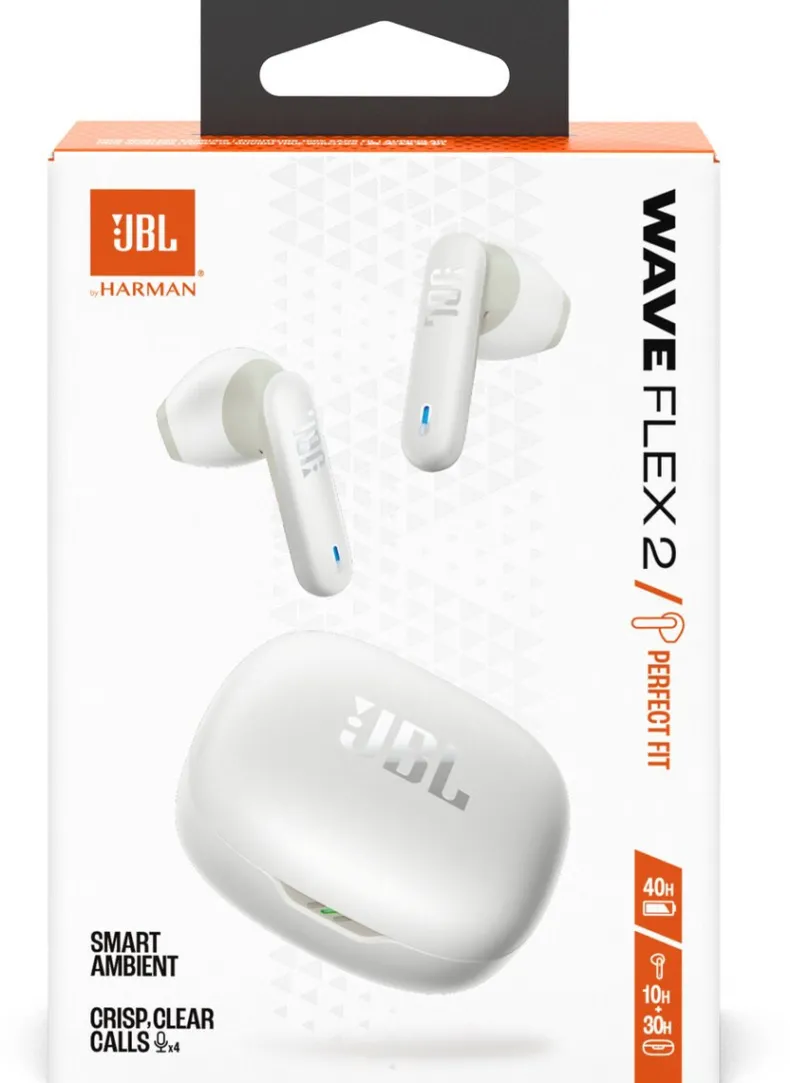 JBL Wave Flex 2 True Wireless NC oordopjes - Wit
