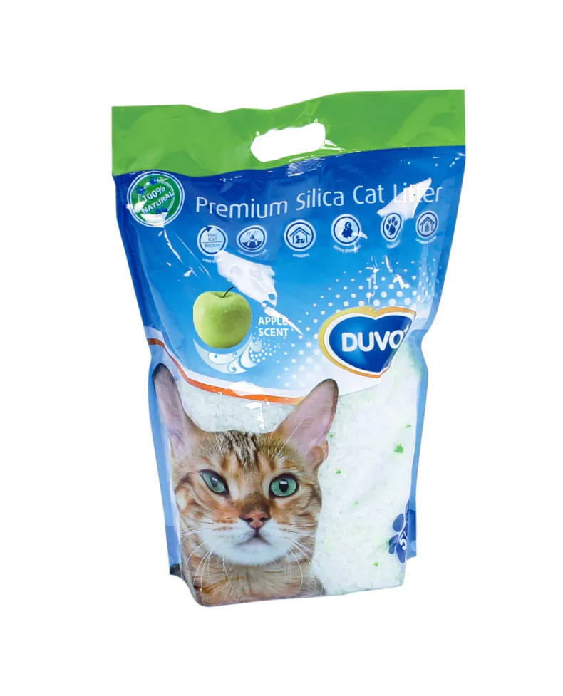 Kattenbakvulling premium silica appel 5 L