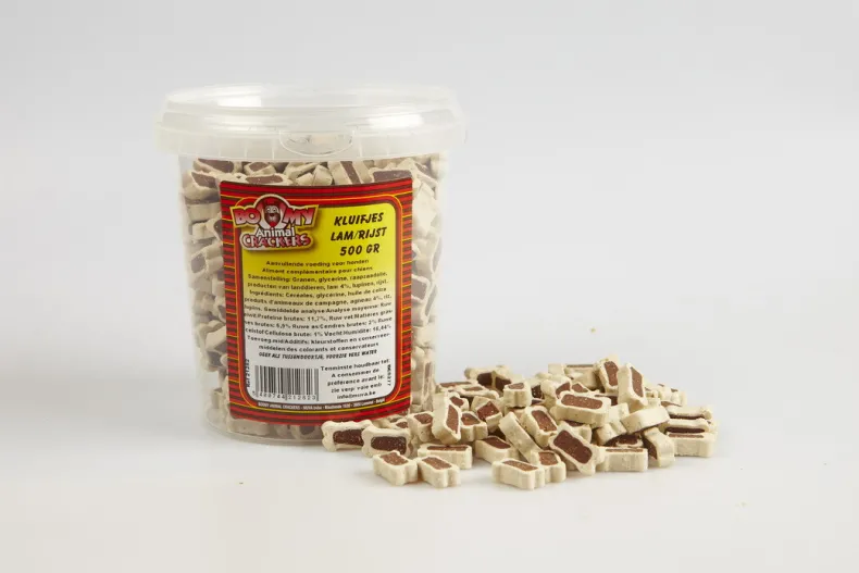 Kauwbot lam en rijst 500 gr