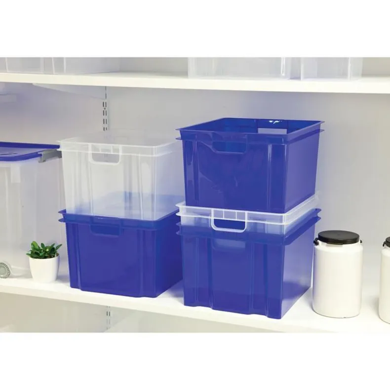 Keter Crownest Opbergbox Transparant - 42,6x36,1x26cm - 30L