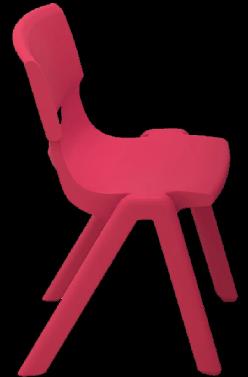 Kinderstoeltje 30 cm rood