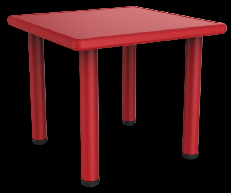 Kindertafel 62x62x56 cm rood