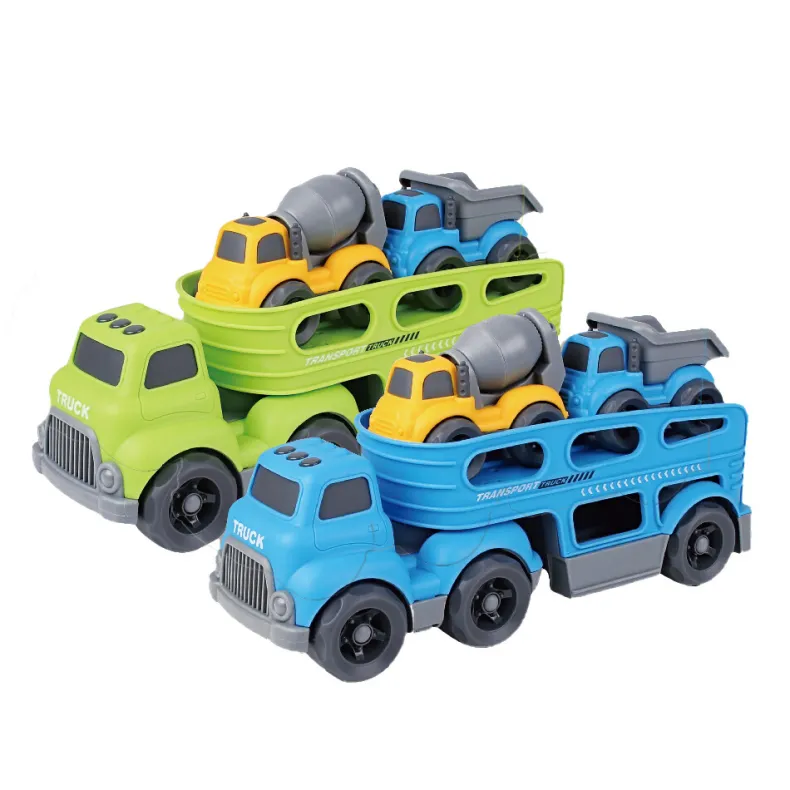 Kinetische Transporttruck - Licht en Geluid - Met 4 Mini Voertuigen