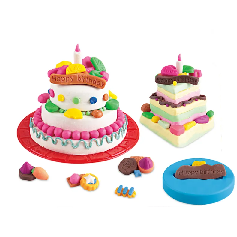 Klei set verjaardagstaart