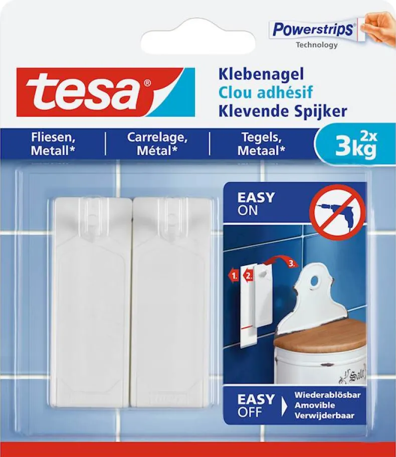 Klevende Spijker tegels & metaal (2 stuks) 3 kg
