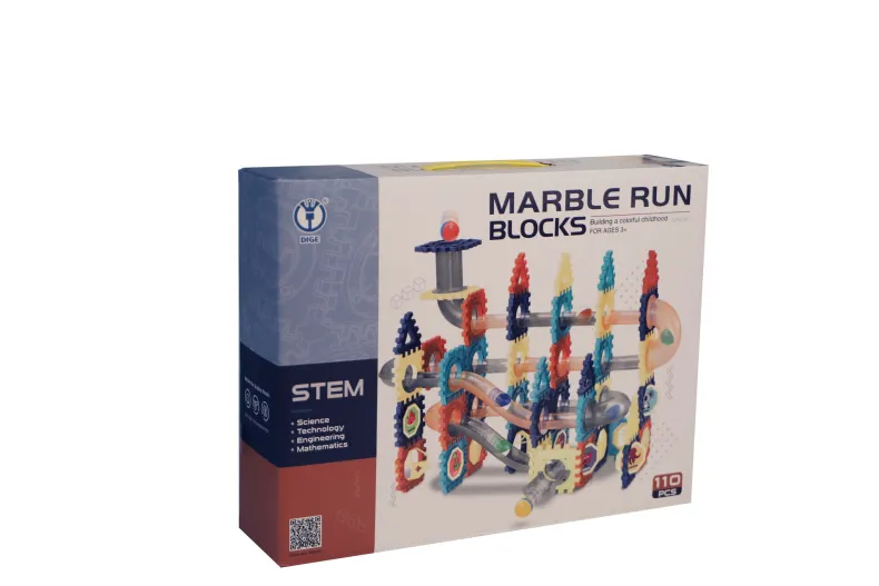 Knikkerparcour - 110 stuks