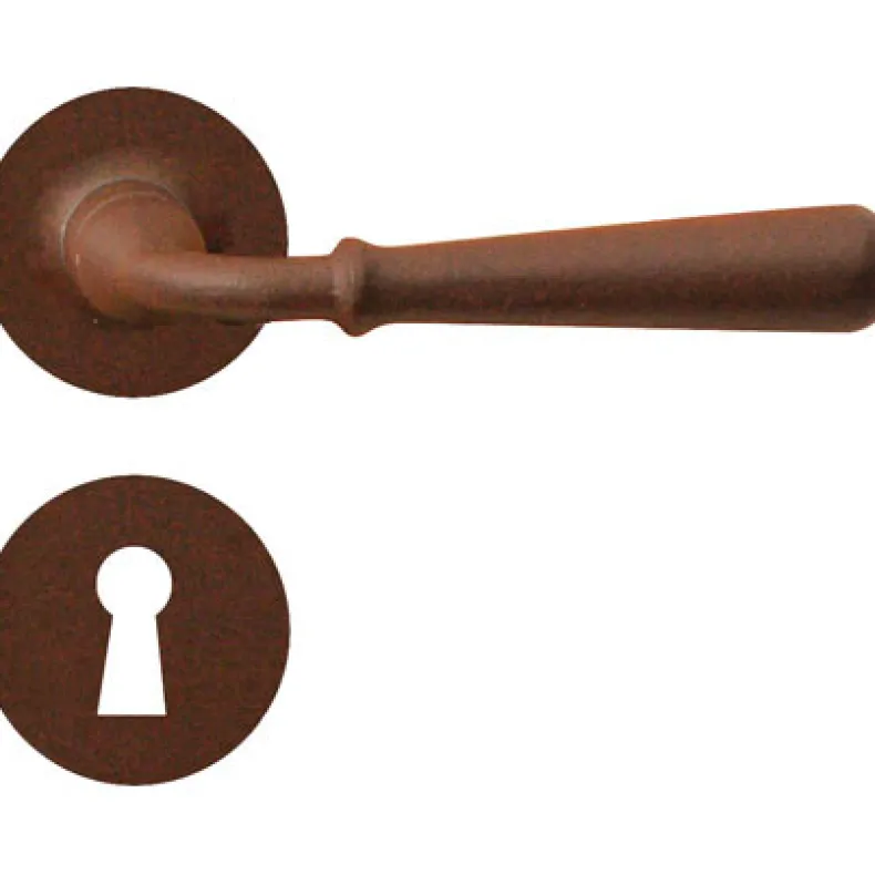 Kruk + rozet + sleutelplaat ijzer roest