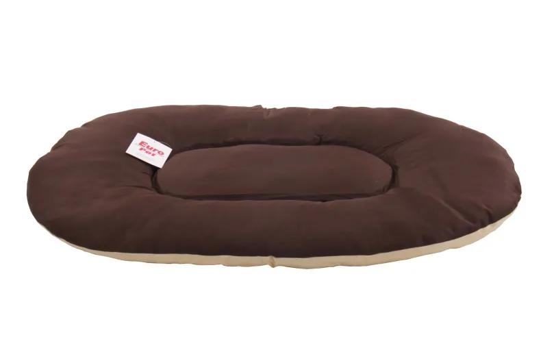 Kussen beige / bruin 80 x 55 x 9 cm