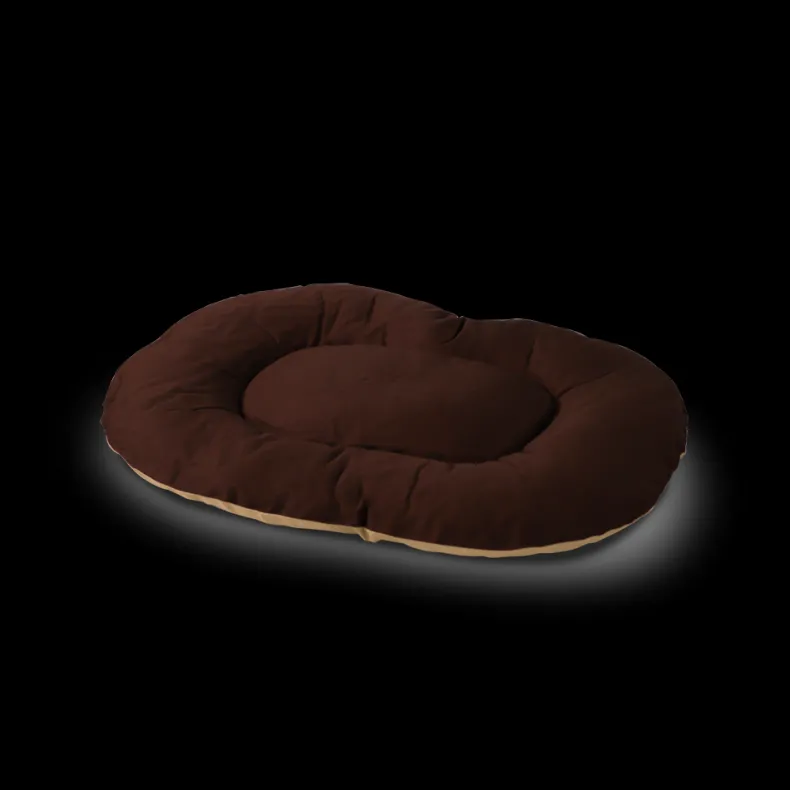 Kussen beige / bruin 50 x 35 x 6 cm