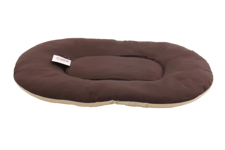 Kussen beige / bruin 70 x 50 x 8 cm