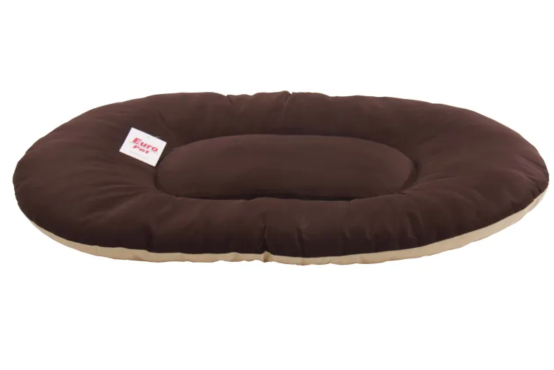 Kussen beige / bruin 90 x 60 x 9 cm