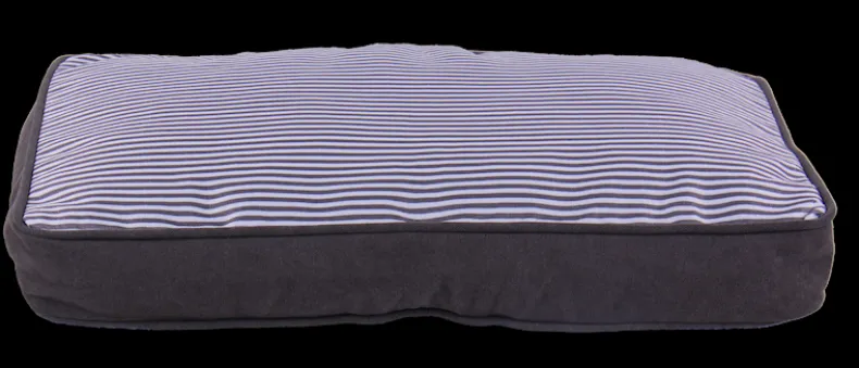 Kussen grijs streep 104 x 68 x 8 cm