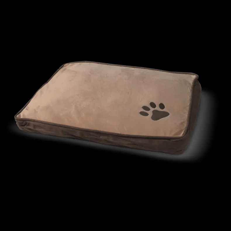 Kussen taupe / beige 60 x 40 x 8 cm