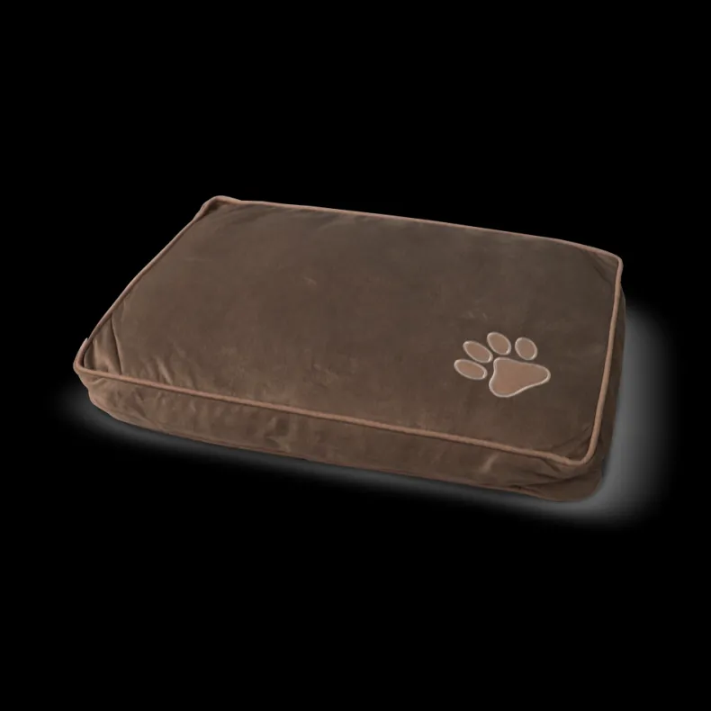 Kussen taupe 60 x 40 x 8 cm