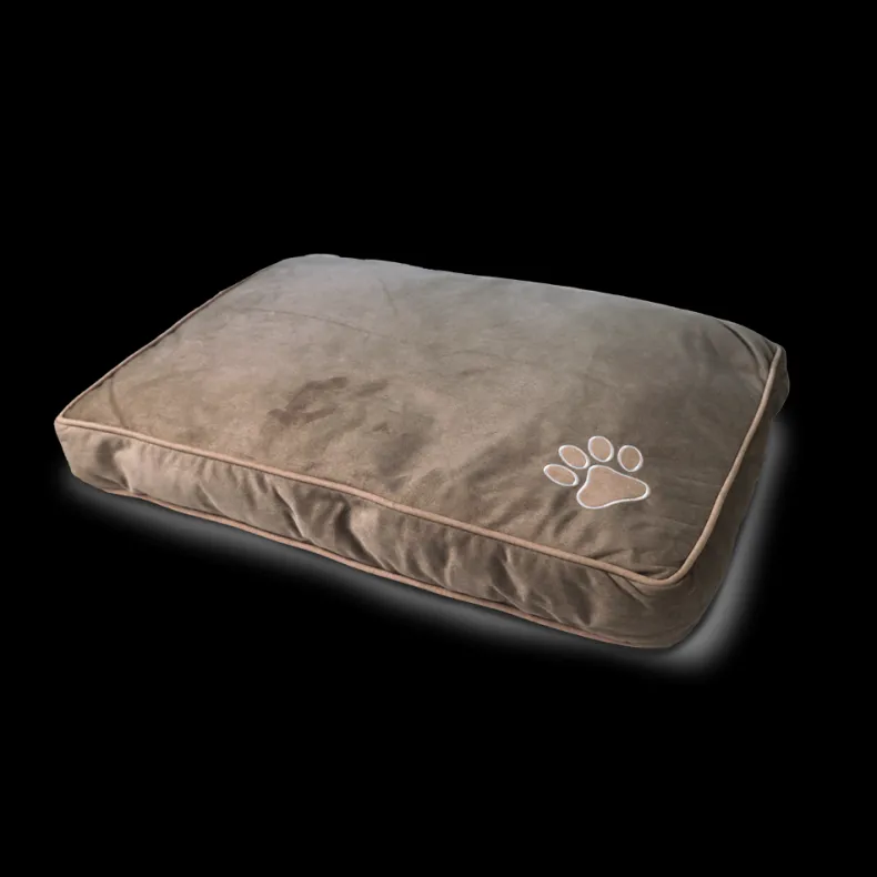 Kussen taupe 74 x 52 x 8 cm