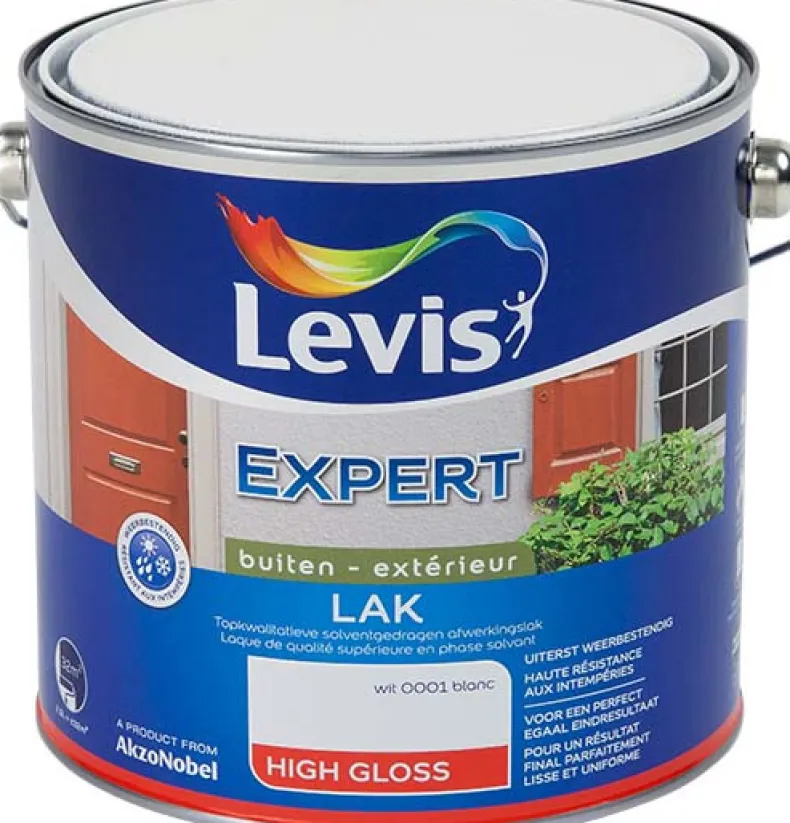 Lak expert hoge glans wit 2,5 L