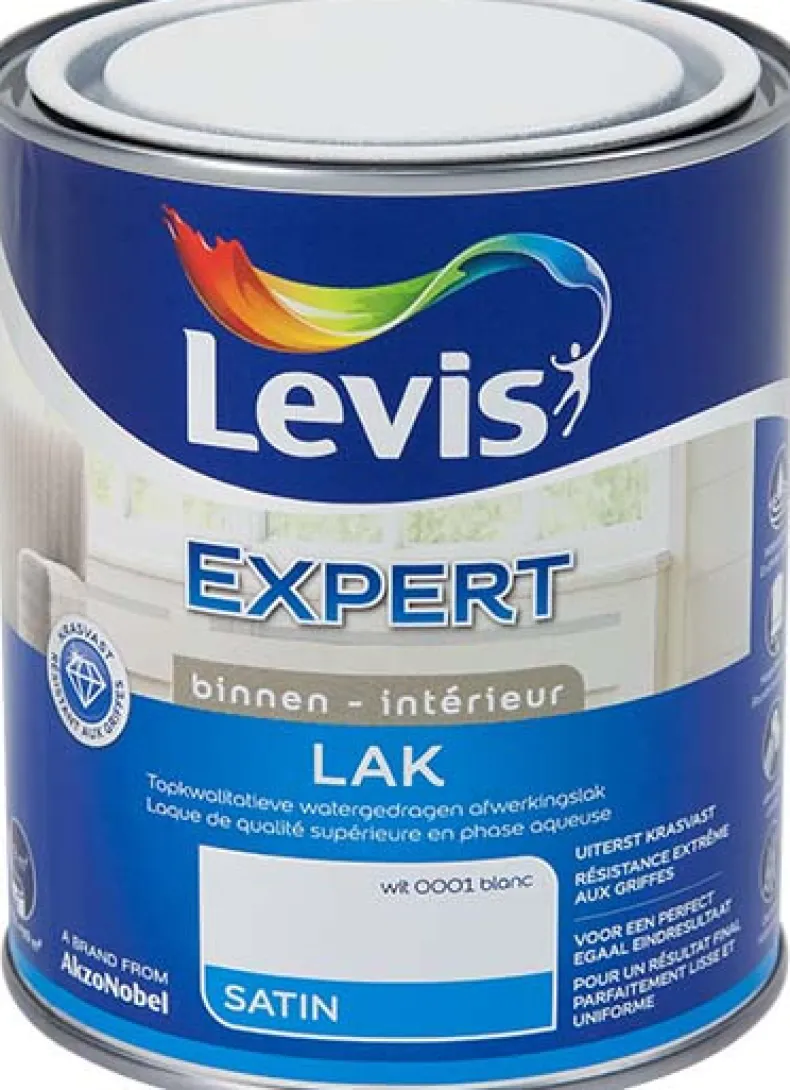 Lak regular satin wit 0,75 L