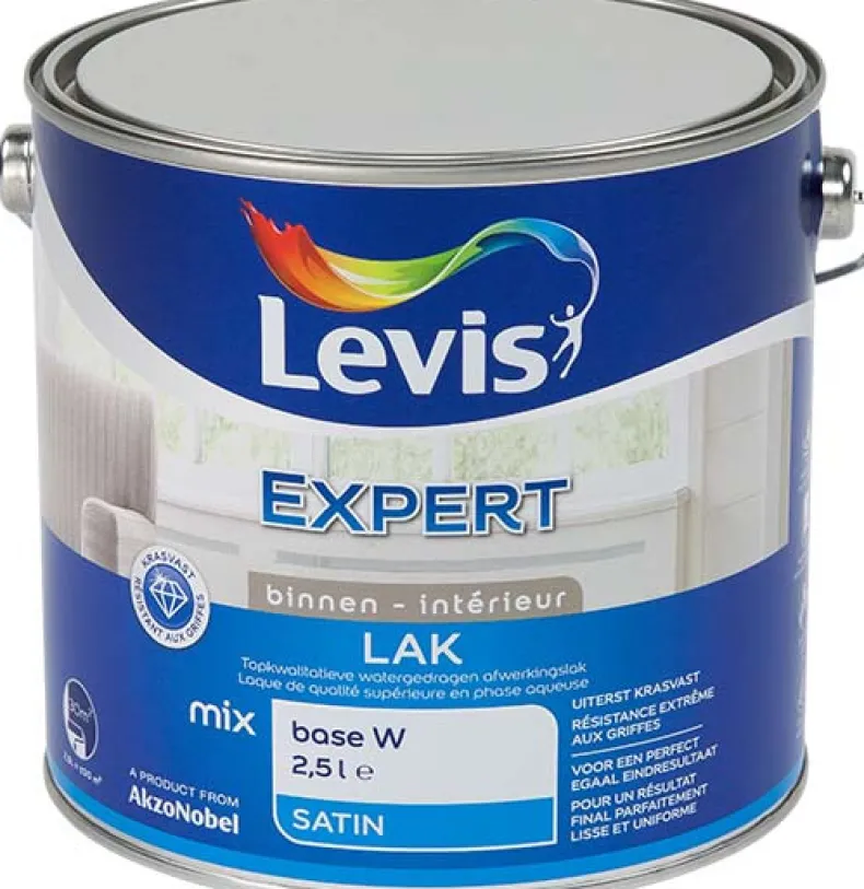 Lak regular satin mix 2,5 L wit