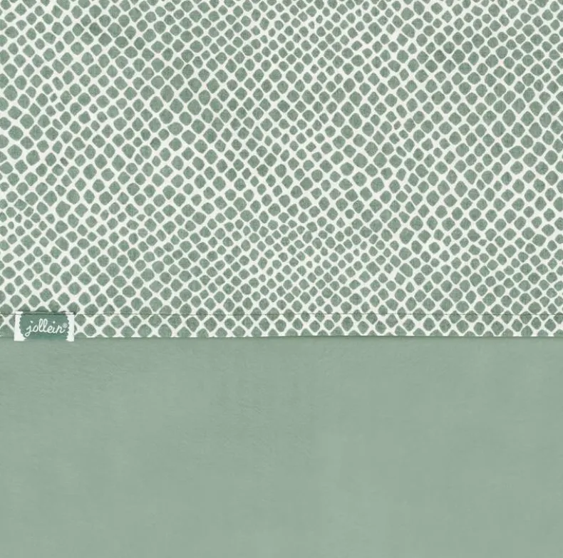 Laken 120 x 150 cm Snake Ash Green Katoen