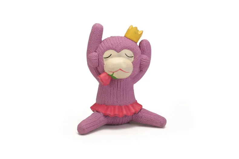 Latex hondenspeeltje queeny roze