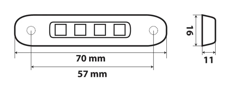 Led Contourlicht 12/24V Rood