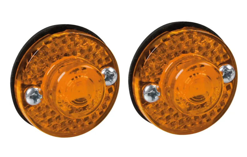 LED Licht 24V Amber - 2 Stuks