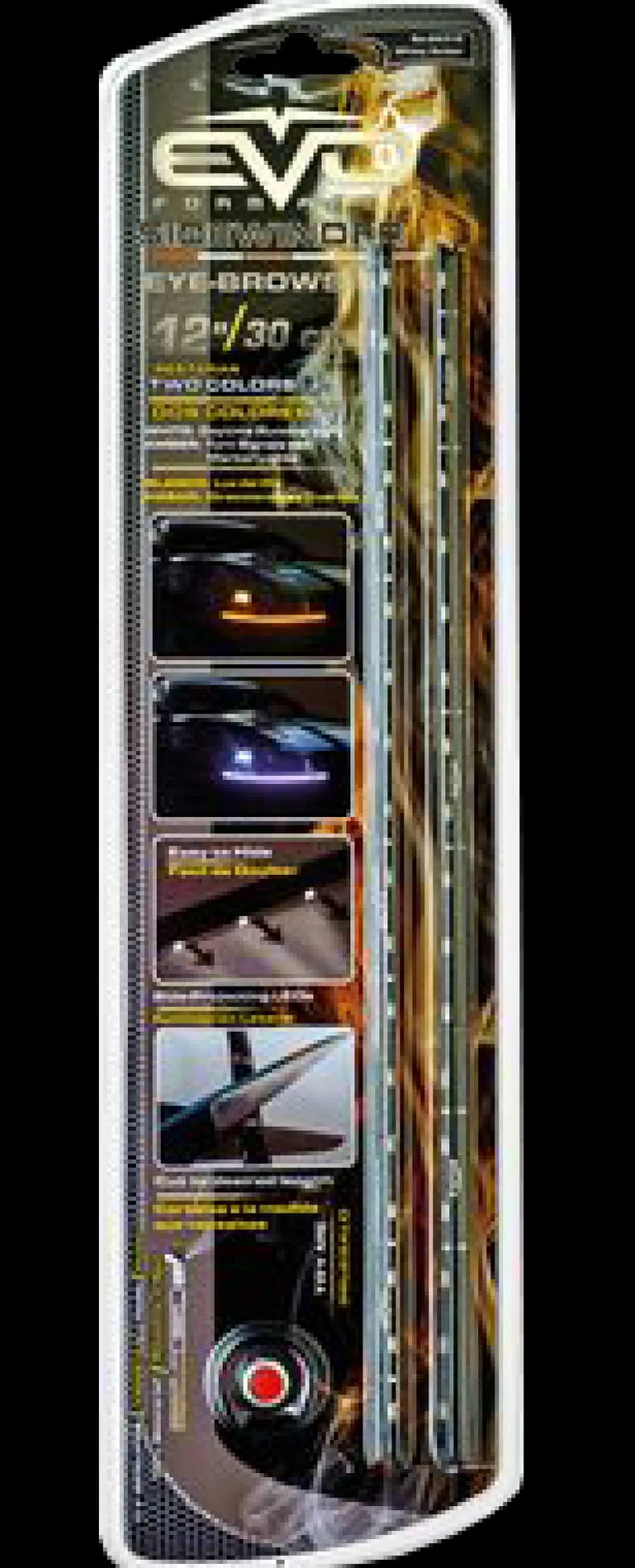 Ledstrip dag / pinker 2 x 30 cm