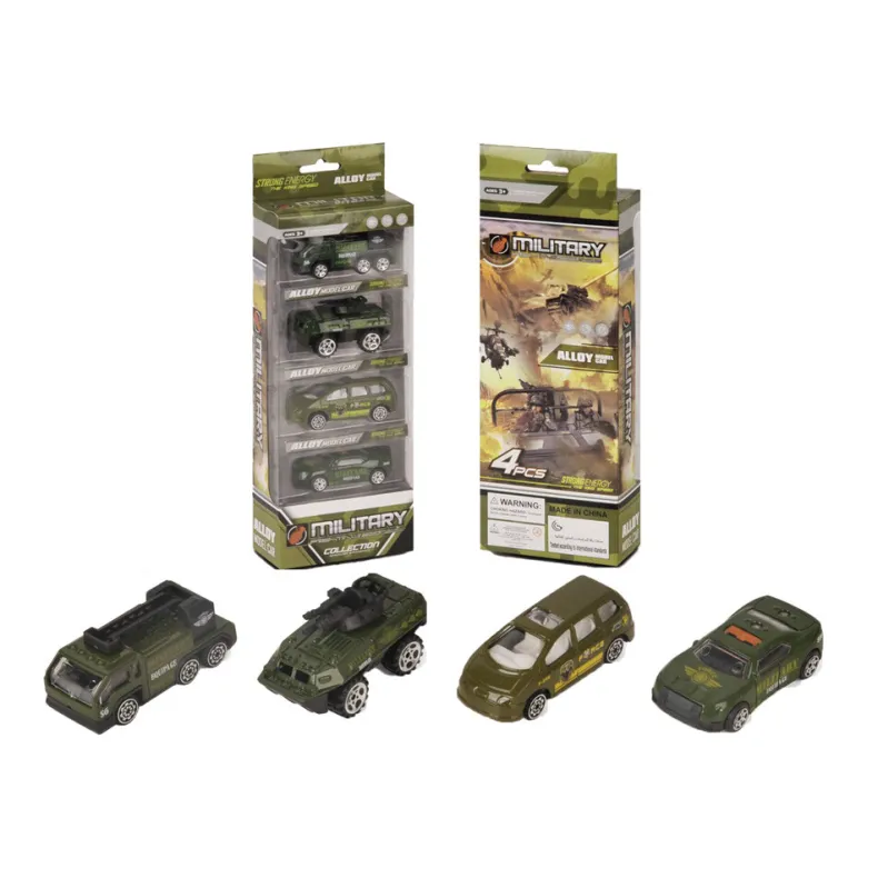 Legervoertuigen 4 stuks