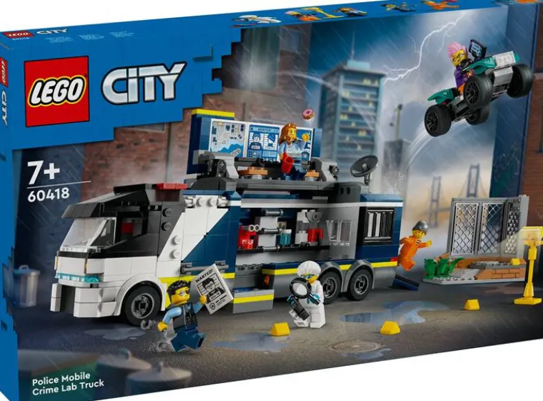 LEGO City 60418 Politielaboratorium in truck