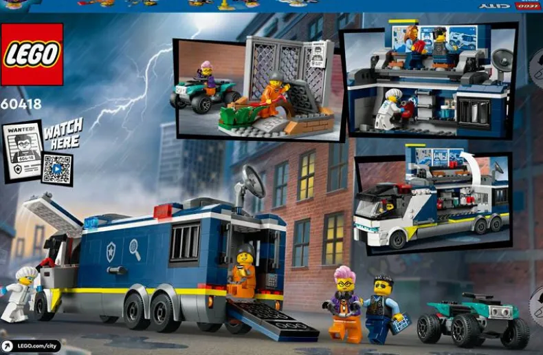 LEGO City 60418 Politielaboratorium in truck